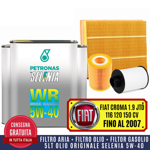 Kit tagliando fiat croma 9 - croma, 1.9
