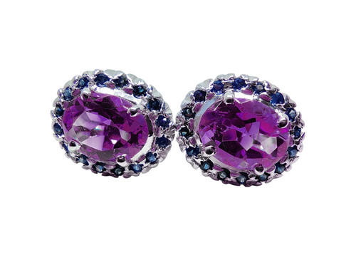 925 argento ametista zaffiro - argento,