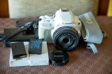 Canon EOS 100D / Rebel SL1 / Kiss X7 bianco 22k clic + obiettivo EF-S 24mm f2.8 STM