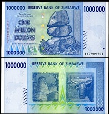 Banconota zimbabwe milione - banconota, 1