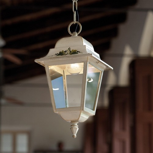 Outdoor pendant ivory lantern - pendant,