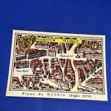 PLANO DE MADRID SIGLO XVII CARTOLINA SOUVENIR