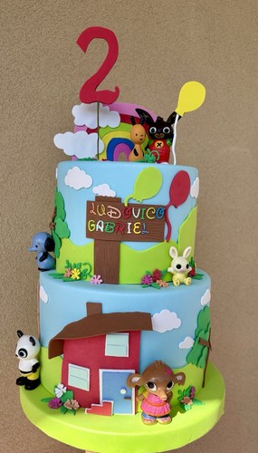 Torta scenografica bing - torta,