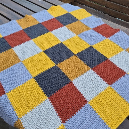 Coperta patchwork fatta - a, mano