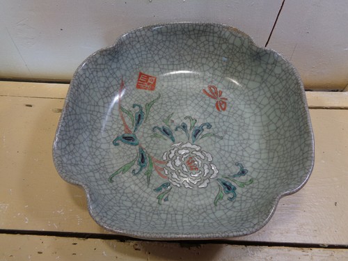 Antico piatto fondo - piatto, celadon