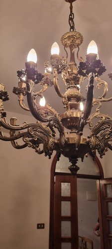 Lampadario cristallo antico - cristallo,