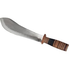 MACHETE IN ACCIAIO TEMPERATO PER CINGHIALE MAIALE CON FODERO M/CUOIO LAMA 22cm