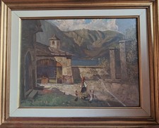 Paesaggio Ad Olio - Lago Di COMO - G. VERTOVA