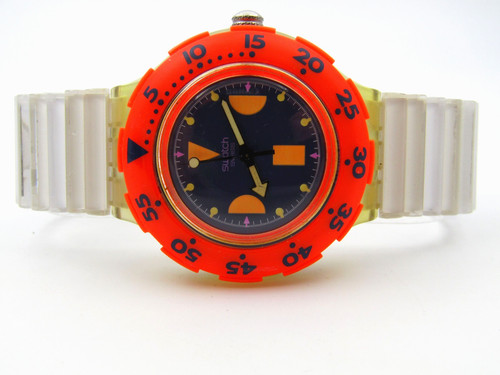 Swatch scuba flex - deep, blue