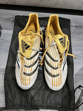 Scarpe da calcio Adidas Predator Absolute FG Zidane Gold taglia 11,5 Regno Unito rare 2005