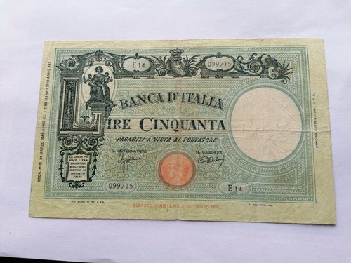 Banconota lire grande - 50,