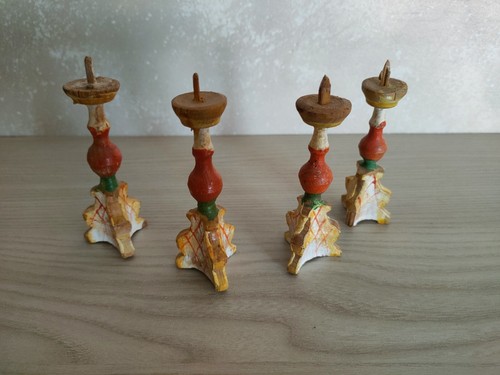Piccoli candelieri legno - 4,