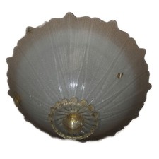 Plafoniera in vetro di Murano diametro 50cm cristallo ambra MADE IN ITALY