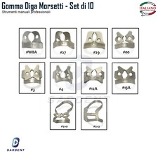 Gomma Diga Morsetti Set di 10
