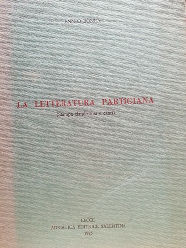 Letteratura partigiana - la,