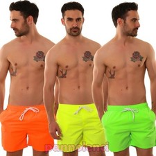 Bermuda uomo costume FLUO pantaloncini mare boxer swimsuit nuovi N3033