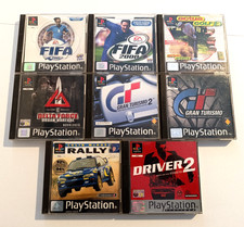 8 GIOCHI PS1 PLAY STATION GRAN TURISMO DRIVER 2 COLIN MCRAE RALLY FIFA ACTUAGOLF