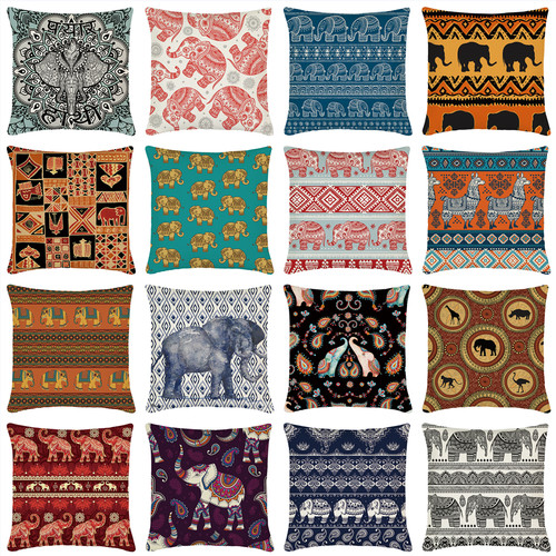 Copricuscino elefante boemo - copricuscino,