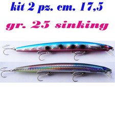 pesce artificiale minnow  pesca spinning traina mare spigola esca luccio