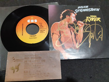 bruce Springsteen autograph vinyl 7' THE RIVER signed live ticket concert 1999