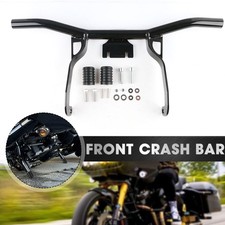 Protezione motore anteriore nera crash bar per Touring Road King Street Gilde 2009-2013