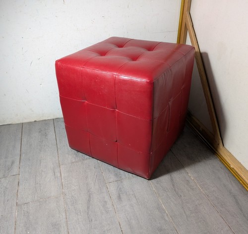Pouf ottomano cubo - , vinile
