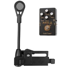 Gold Tone ABS-D Dynamic Mic System for Banjo or Resophonic Guitar w/Preamp, New!