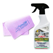 PANNO SCRACCHIO CUCINA + igienizzante attrezzature BACTERYD FAST MAFRA