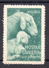 Erinnofilo Esposizione Lana di Vicenza - Pecora e Agnello