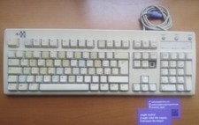 tastiere pc - qwerty - italiana - btc - meccanica - PS/2 - bianco - funzionante 