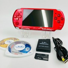 Console Sony PSP-3000 rosso radiante e cavo USB batteria nuovo spedito da US 153