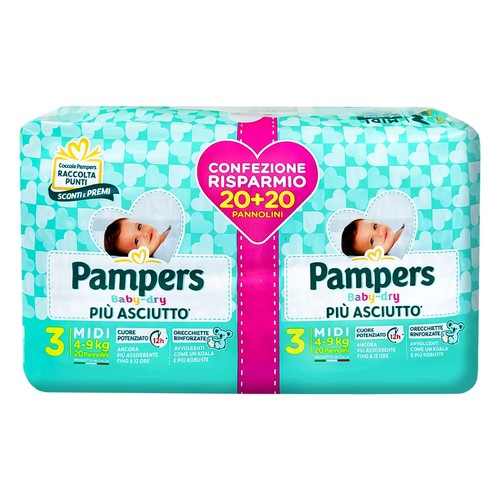 Pannolini pampers baby dry - pannolini,