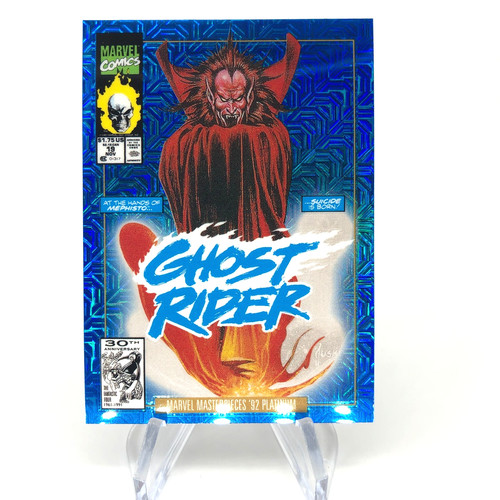 Marvel card mephisto blue - mephisto,