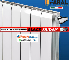 Radiatore Termosifone in Alluminio Bianco FARAL mod. Alliance 🚛 GRATIS ↪️ 100€