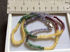 COLLANA DI SMERALDI ZAFFIRI E RUBINI  NATURALI 77,3 CARATI