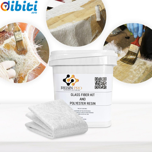 Riparazione resina fibra di - resina, +