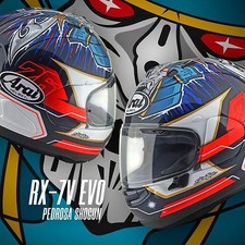 Casco moto integrale Arai RX-7V Evo Pedrosa Shogun Pinlock moto