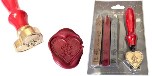Love heart wax seal stamp - heart,