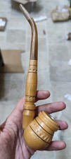 antica Pipa In Legno Intagliata Vintage fumo antiquariato fumatori vecchia