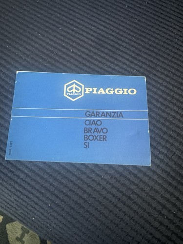 Piaggio libretto garanzia - piaggio/libretto,