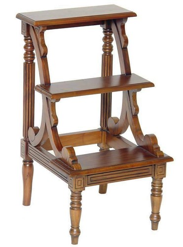 Scaletta tre scalini legno - scaletta,