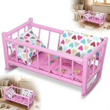 Culla rosa con materasso –