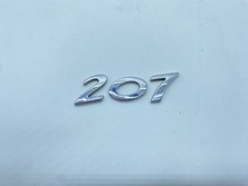 SCRITTA PEUGEOT 207 LOGO EMBLEMA SIGA BADGE FREGIO POSTERIORE ORIGINALE