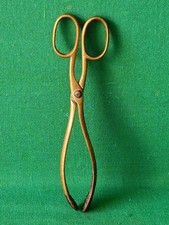 ANTICA PINZA FORBICE PER CAMINO ATTIZZATOIO VINTAGE PER BRACE E CARBONE. CU57