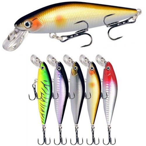 5pcs esche pesca minnow - pesca,