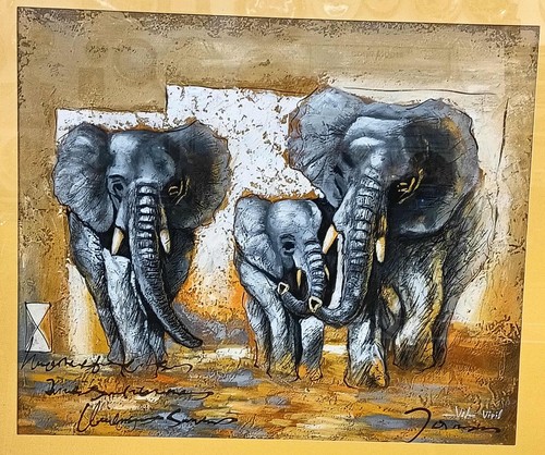 Quadro etnico con cornice olio - etnico,