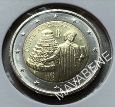 ITALIA 2015 DANTE ALIGHIERI MONETA 2 EURO NUOVA FDC in cartoncino protettivo