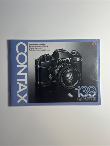 Contax 139 quartz manuale - contax,