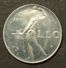 50 LIRE VULCANO 1954 1955 1956