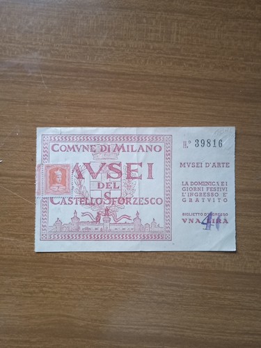Biglietto ingresso museo - biglietto,
